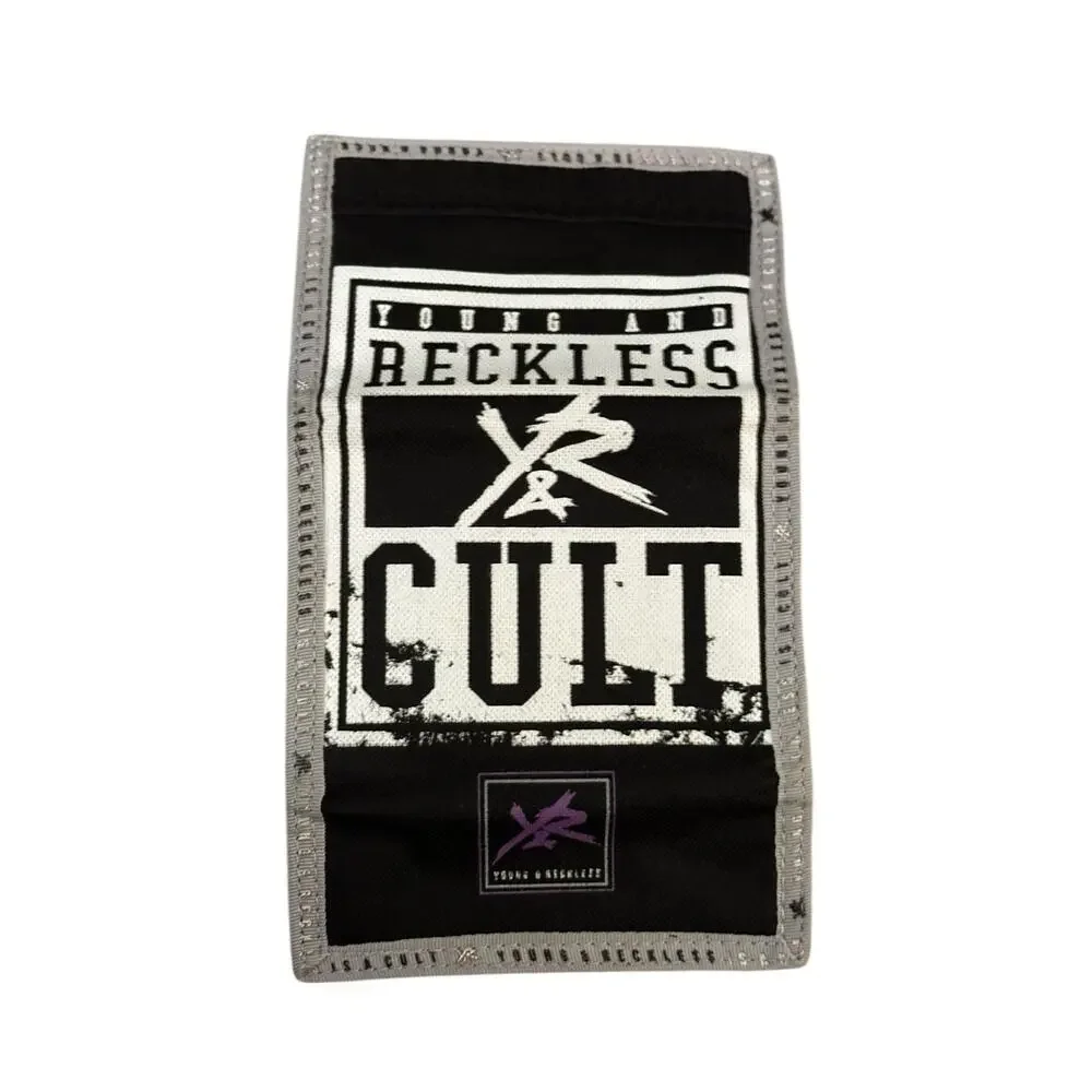 Young And Reckless Multicolor Purple Designer Graphic Tri-fold Skater Wallet